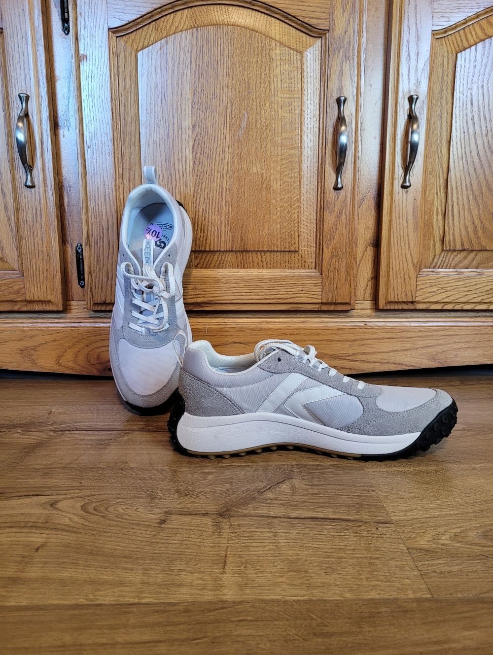 Keen KS86 Mens Size 10.5 Alloy/Star White Trail Retro Sneakers Shoes 1029801 - Picture 2 of 7